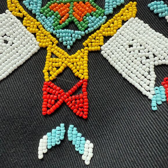 Hairston Roberson Ropa Embroidered Vest 1992 Black Cotton USA M/L - Picture 8 of 11